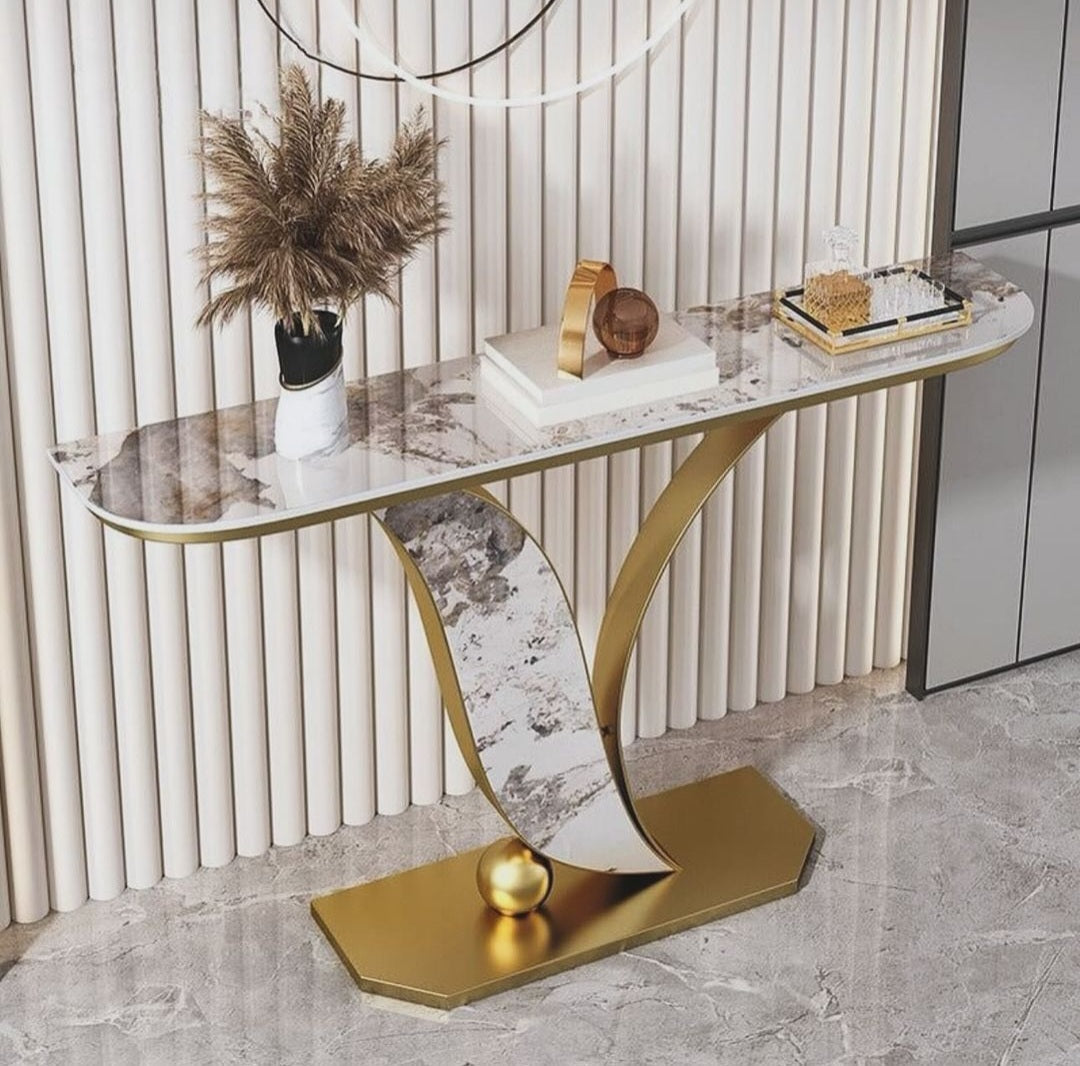 MFurn Nordic Style Sintered Top Console Table