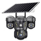 Solar Powered 4-Lens 360° PTZ Wireless Security Camera With Panel