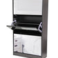 Fine Living Mirror Shoe Cabinet - 3 Tier - Wenge