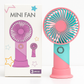 ColorTwist™ Mini Fan – 3-Speed Rechargeable Handheld Fan
