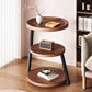 MFurn 3-Layer Round Sofa Side Table Coffee Table for Living Room and Bedroom