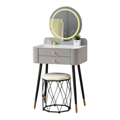 MFurn Compact Dressing Table LED Mirror-Various Colours