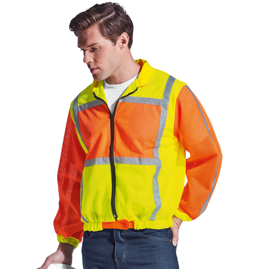 Reflective vest, Long sleeve - 2 Tone