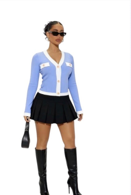 Ladies V-Neck Cardigan-Various Colours