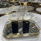 MHome
Figurine, Swan,Crystal, Creative Swan Ornament,With Pedestal, Crystal Cluster. 3pc Set