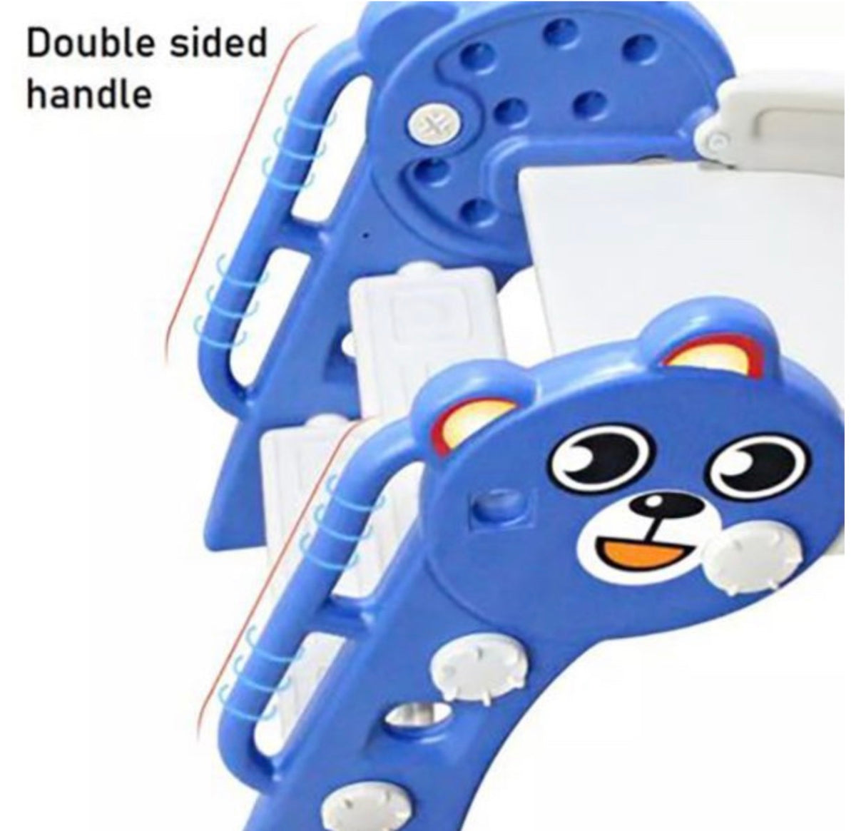 Home 2-in-1 Kids Indoor &amp; Outdoor Playground Slide With Basketball Hoop-Various Colours