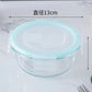 MHome Borosilicate Glass Food Storage Container With Air Vent Lid, Set of 3pc