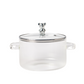 MHome Bear Lid Borosilicate Transparent Nonstick Glass Cooking Pot | Cookware