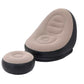 MHome Inflatable Lounge Chair for Adults with Foot Stool – Folding Portable Lazy Sofa