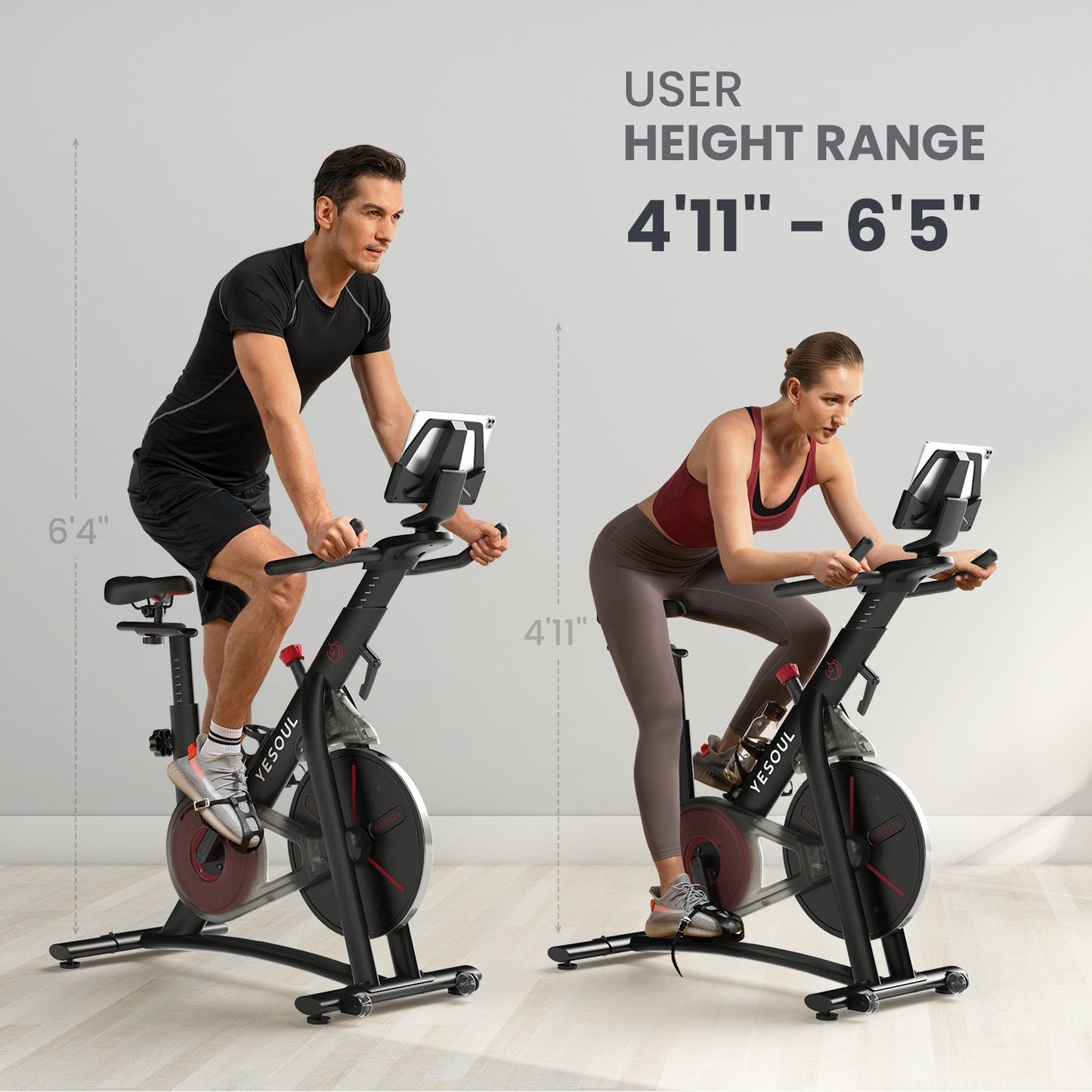 S3 Indoor Exercise Bike – Silent Magnetic Resistance Bluetooth Connectivity