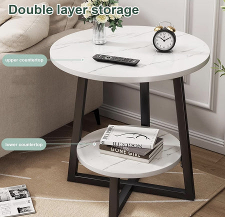 MFurn Premium Minimalist Double Layer Side Table – Various Colours