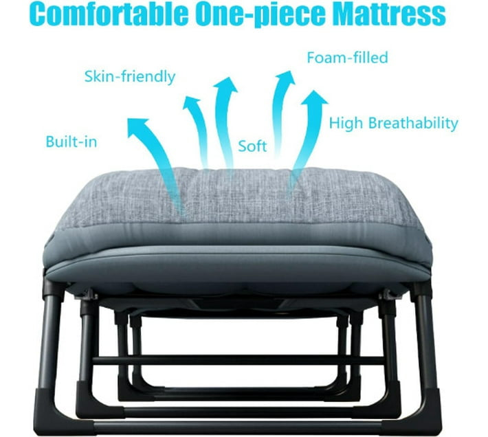 MFurn Comfy Deluxe Recliner Bed/Portable Lounger Chair With Padded Cushion-Various Colours