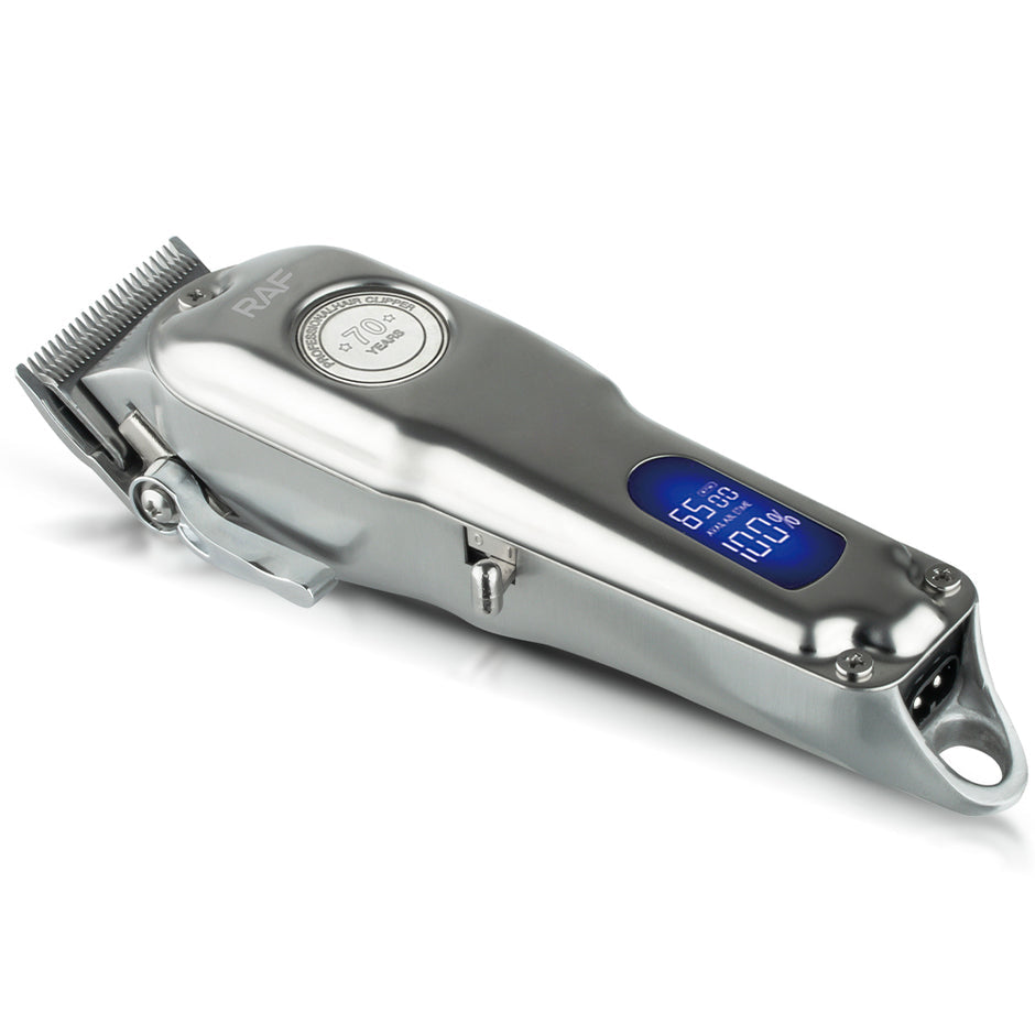 RAF Professional Electric Hair Clipper | High Power Machine | length Adjustment | Stainless Steel Blade Rechargeable