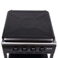 MHome Boko 4-Burner Gas Stove with Storage Shelves – Stainless Steel & Portable
