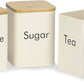 MHome 3pc Sugar,Tea & Coffee Canister Set-Various Colours