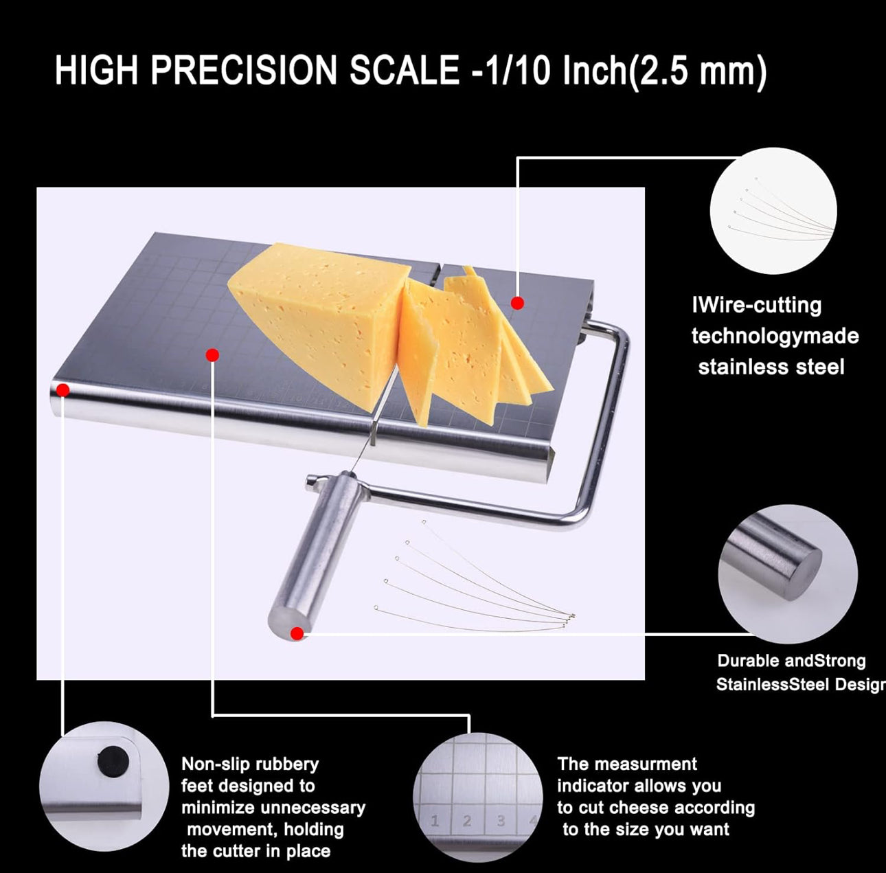 Cheese Slicer Stainless Steel