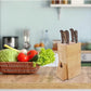 MHome Multifunction Wooden Bamboo Knife Holder