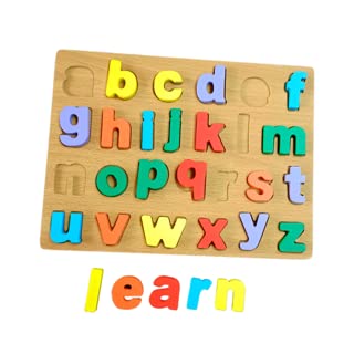 Wooden Alphabet Puzzle Board – Colorful Learning Toy for Toddlers & Preschool Kids