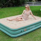 MHome Double Inflatable Flocked Bed