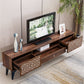 TV Stand Media Console Wood Table with 3 Storage Drawers