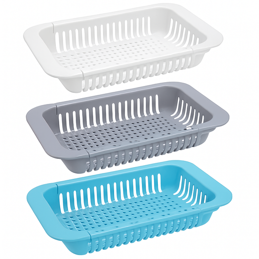 MHome Adjustable Telescopic Drip Tray – Expandable Sink Organizer