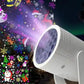 Christmas LED Projector Lights,USB Christmas Snowflake 16 Pattern Decor,Rotating Projector Lamp for Holiday Christmas - White