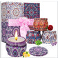 MHome Scented Candles Gift Set 12pc Pack Scented Candles Aromatherapy Candle Gifts fo Mom 100% Natural Soy Wax Portable Candles Gifts for Women for Mother's Day Gifts