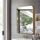 Mirrors Rectangular Black or Gold Frame Mirror 40x60cm