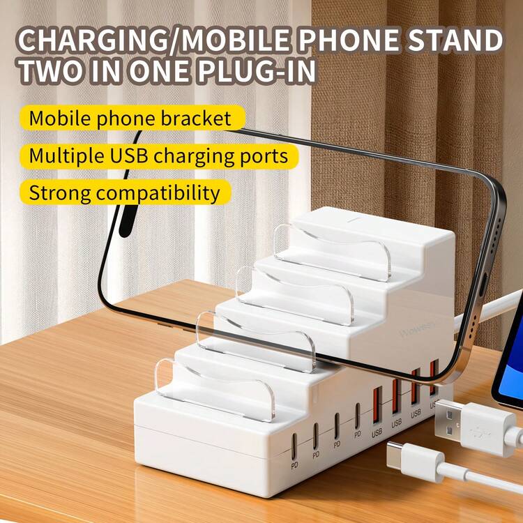 Mtech Fast Charging Station 8-1 66watt 4USB-A + 4 USB-C Ports