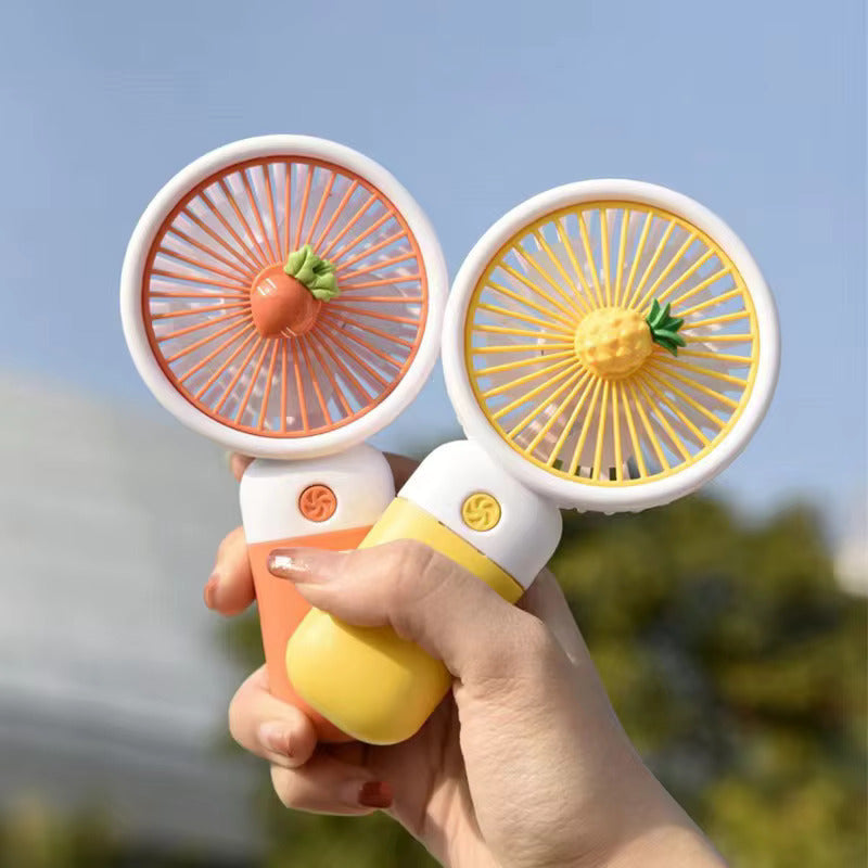 MTech Portable Handheld Fan – Strong Wind, Noiseless, Rechargeable Mini Fan With Base