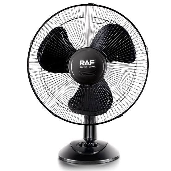 RAF Portable 3-Speed Table Fan with Adjustable Tilt - RAF Portable 3-Speed Electric Cooling Fan with Adjustable Tilt