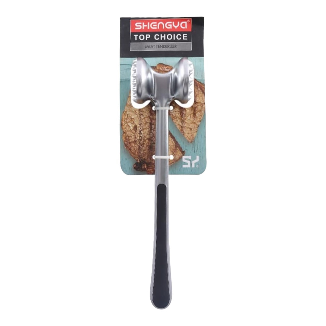 Kitchen Aluminum Meat Tenderizer Mallet - Silver