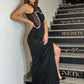 Ladies Maxi Evening Dress with Stones and Rhinestones-Various Options