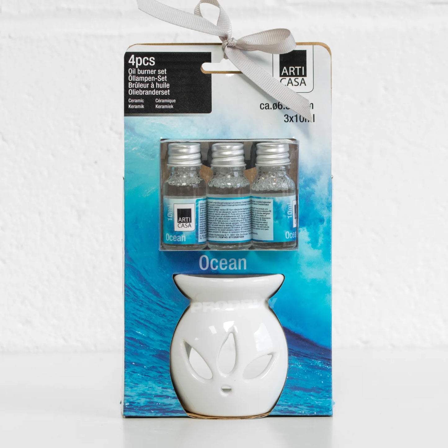 Oil Burner Fragrance Scented Gift Set 10ml White Tea Light Candle Holder Decor
