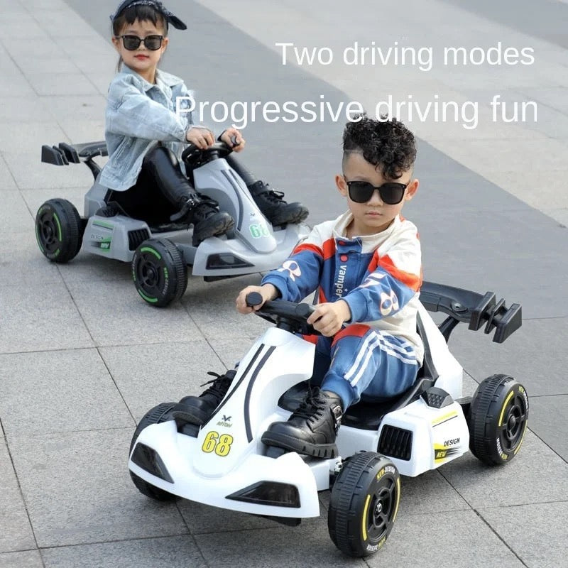 Electric Toy Kart Racing for Children Rechargeable Baby Stroller Balance Car  Suitable For 3 - 8 yrs