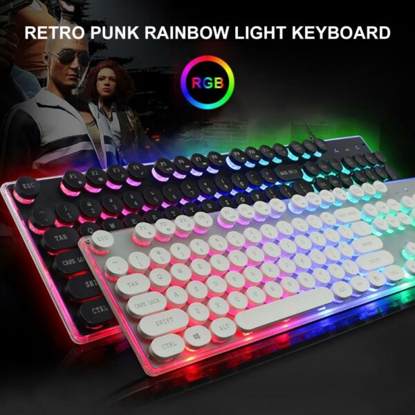 MTech USB Corded Punk Keyboard With Backlight Function