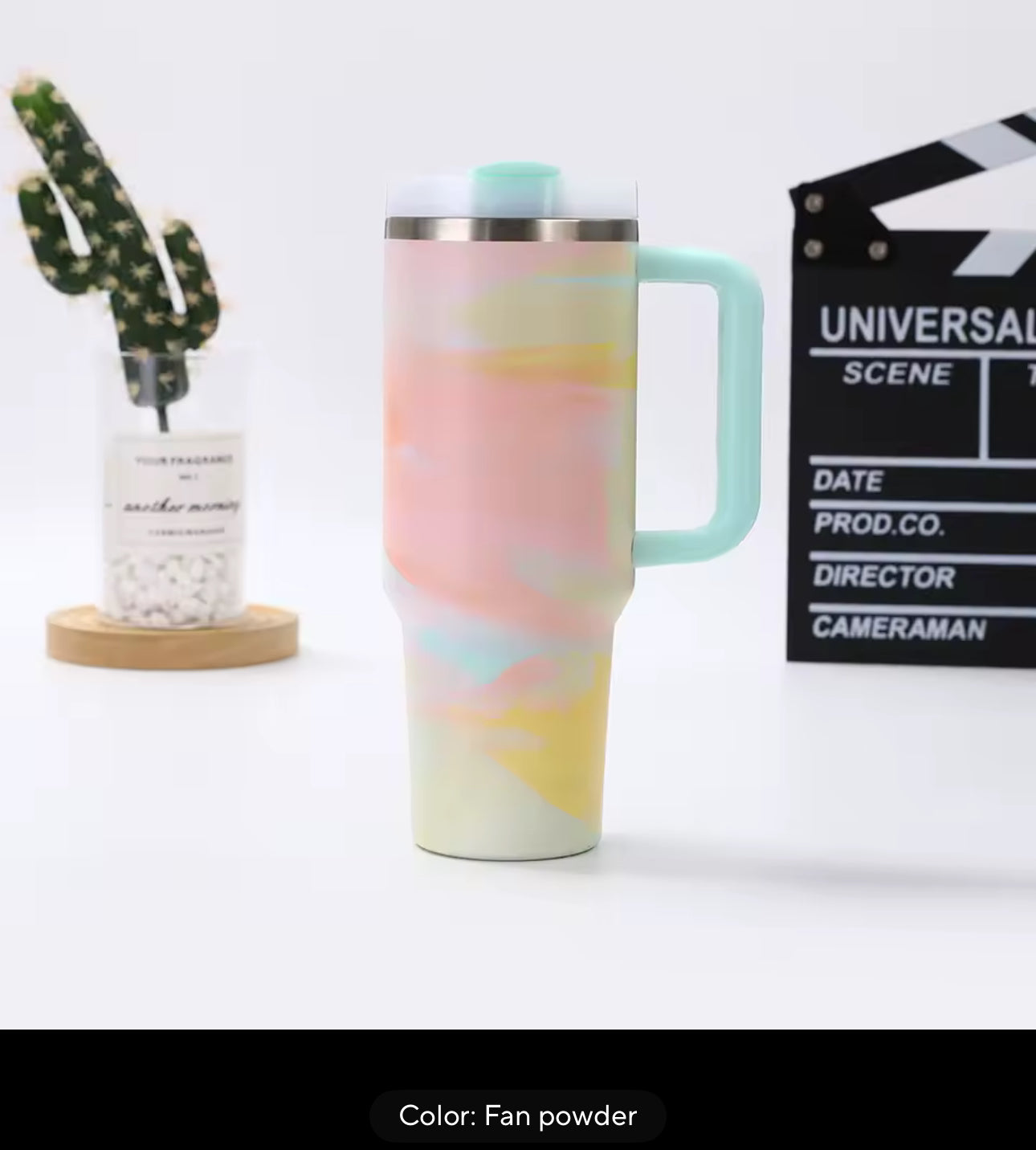 M-Home 1200ml Stainless Steel Thermal Bottle Cup with Handle, Lid & Reusable Straw – Leakproof, Double-Wall Insulated, Dishwasher Safe, Hot &amp; Cold Drink Travel Tumbler