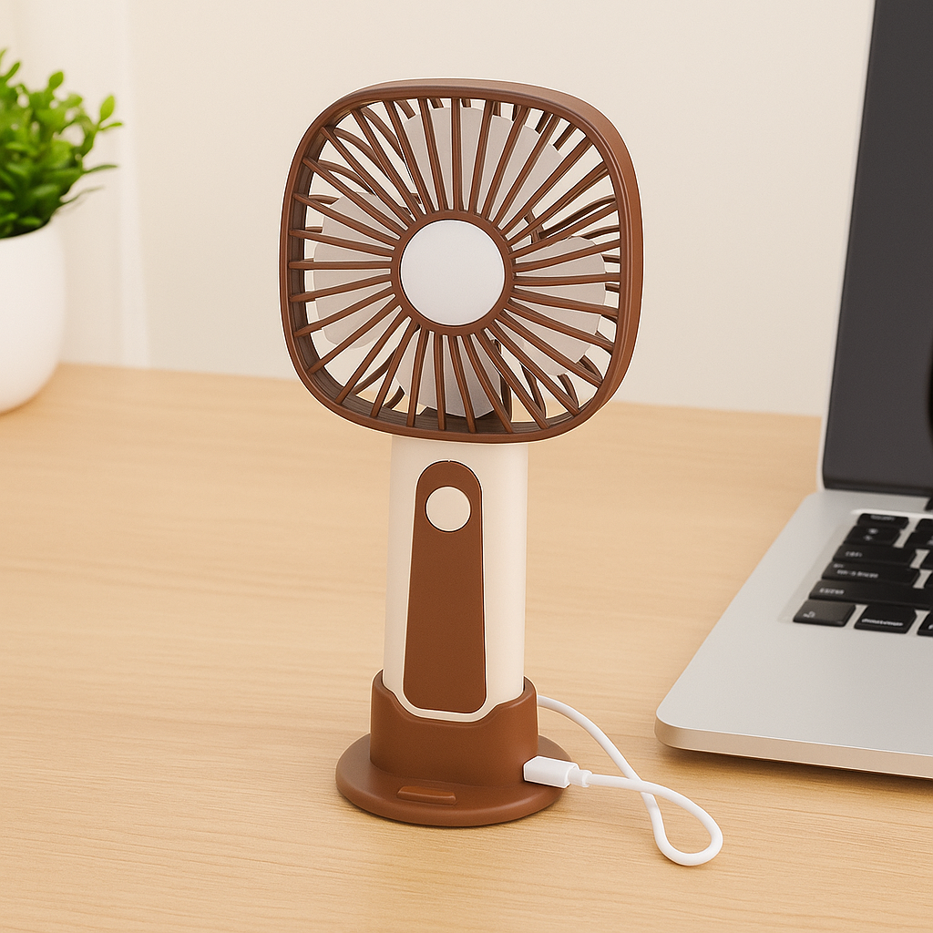 Mini Handheld Fan – 3-Speed USB Rechargeable
