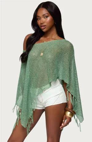 Ladies Elegant Poncho Shawl-Various Options