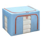 Clothes Storage Box with Transparent Window, Storage Box, Wire Included, Storage Case, Stacking, Clothes Case, Large Capacity, Clothes Storage, Foldable, Easy to Take Out, Handle, Washable, Dustproof, Moisture-Proof, Clothes, Toys, Documents, Living Room,