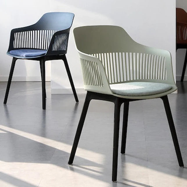 MFurn Modern Polypropylene Dining Chair with Cushioned Seat