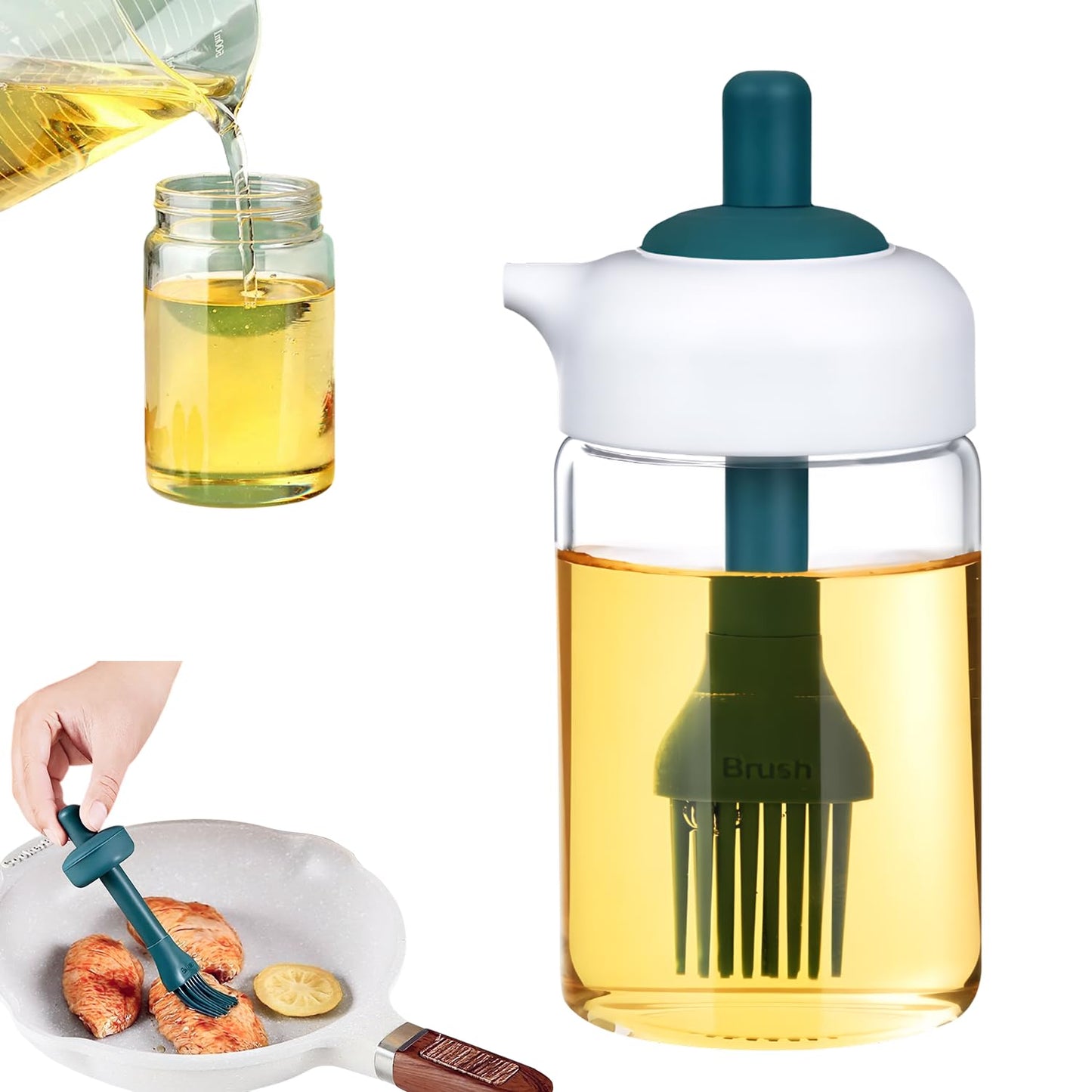 MHome 2-1 Condiment Jar & Oil Dispenser