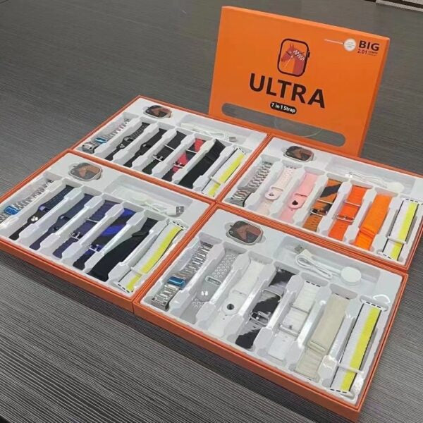 Mtech Smart Ultra Watch Combo 7-1 Strap With Bonus Free BT Headset-Black November Deal