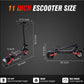 Pro-Sportz Electric Scooter for Adults, E-Scooter Up to 52MPH 6000W 60V Dual Motor 1440WH Battery, 50Miles Long Range 11" Tubeless Off-Road All Terrain Scooter Tires, Foldable Kick Electric Scooter with Seat