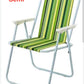 MFurn Folding Chair - Picnic Garden Patio Housewares Folding Metal Beach Chairs- Various Colours