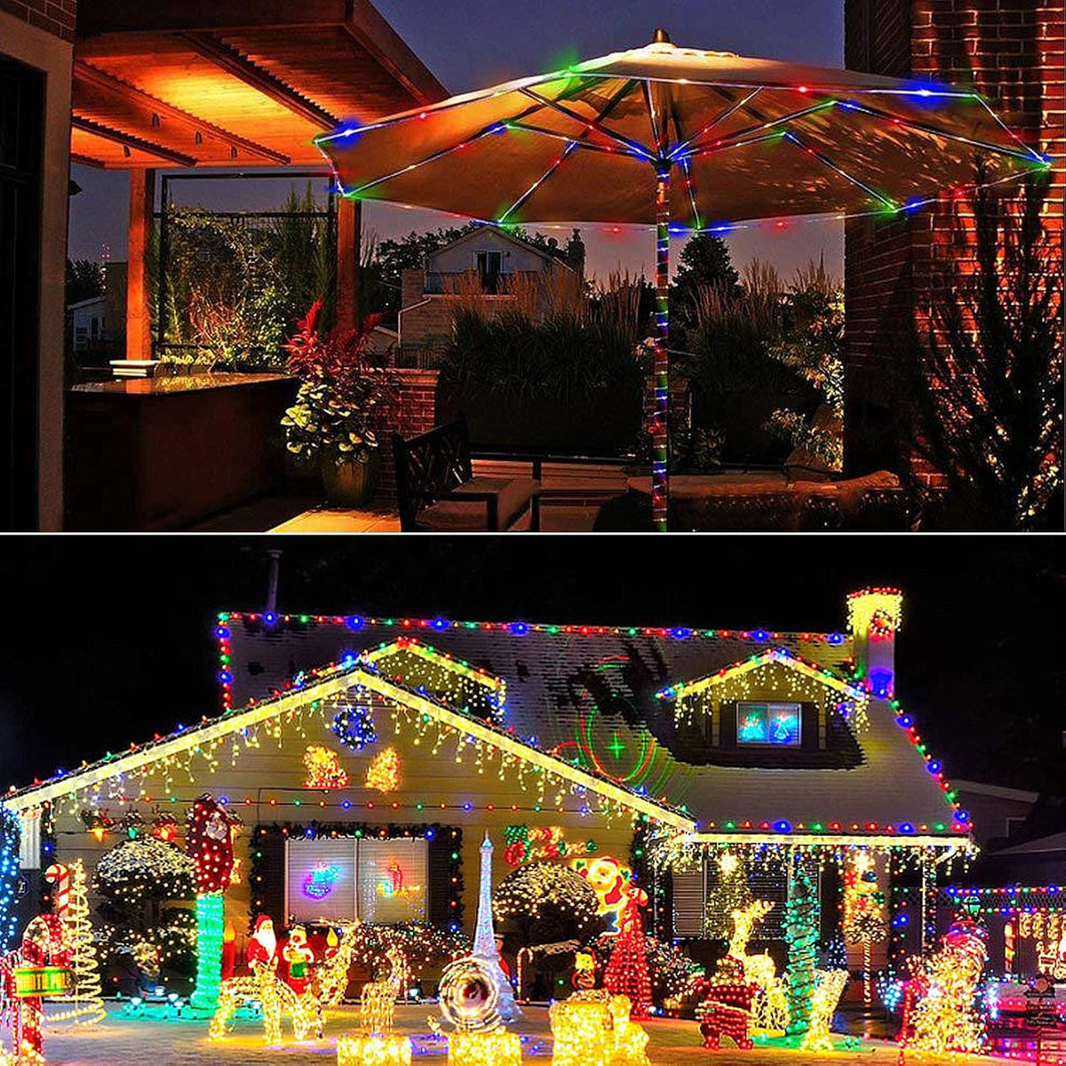 Solar Powered Tube Light Copper Wire RGB 500LED