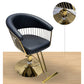 Styling Salon Chair With Footrest Black/Gold or Grey