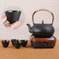 MHome Japanese Style Cast Iron Teapot – Traditional Tea Kettle with Infuser