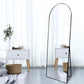 Full Length Mirror Standing or Wall Arched Design Full Length Mirror for Bedroom Wall Mirror with Aluminum Alloy Frame 160x50cm