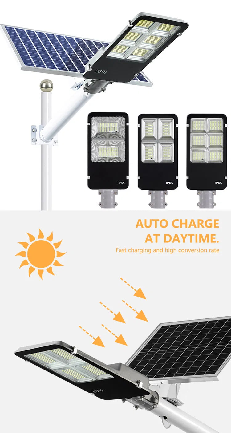MHome Smart Solar Street Light 600w with Mounting Pole